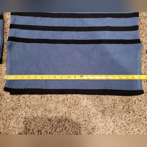 Blue & Black Mockneck Sweater - Picture 10 of 11